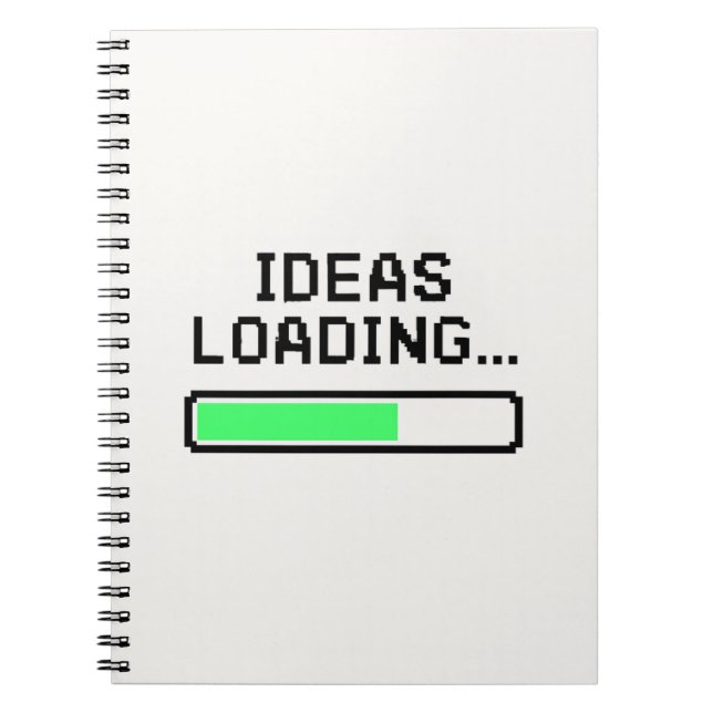 Ideas Loading… – Progress Bar Tech Design Notebook (Front)