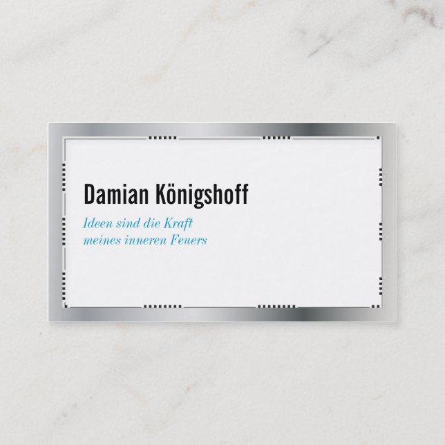 Ideengeber Visitenkarte Business Card (Back)