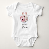 *~*Identical TWIN Sisters Baby T-Shirt Baby Shoes