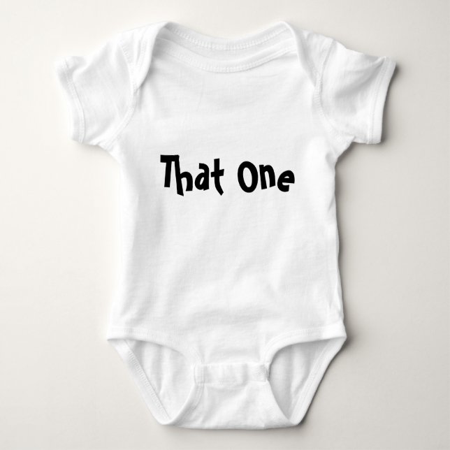 Identical Twin "That One" Baby Bodysuit (Front)