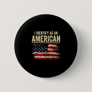 Identify as an american flag 4th july independence 6 cm round badge