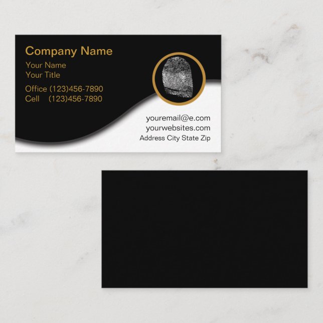 Identity Protection Business Cards (Front/Back)