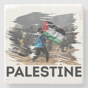 Identity, struggle, and freedom stone coaster