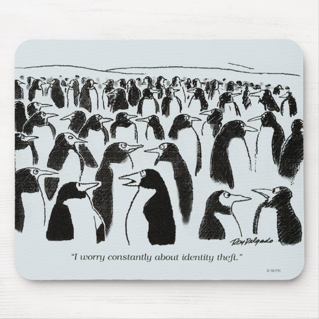 Identity Theft Mouse Pad (Front)
