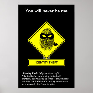 Identity Theft Security Awareness Poster