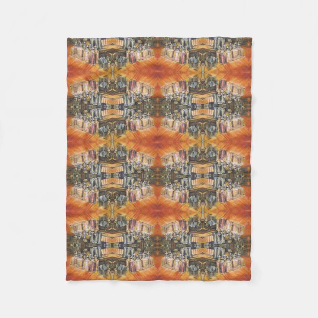 Ideography of Golden Light Fleece Blanket (Front)