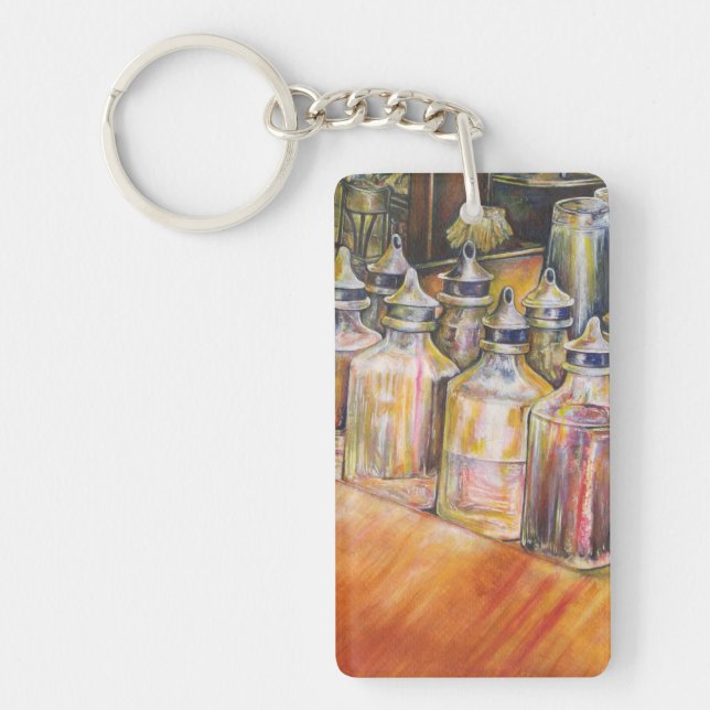 Ideography of Golden Light Key Ring (Front)