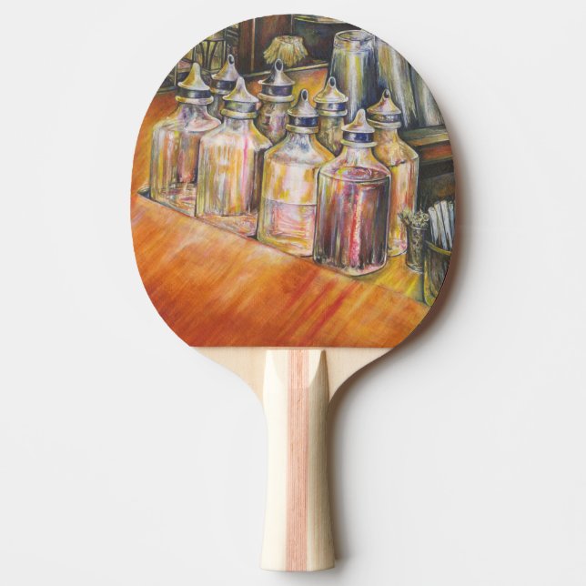 Ideography of Golden Light Ping Pong Paddle (Front)