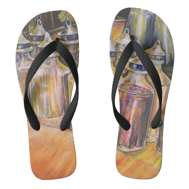Ideography of Golden Light Thongs (Footbed)