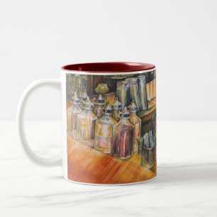 Ideography of Golden Light Two-Tone Coffee Mug