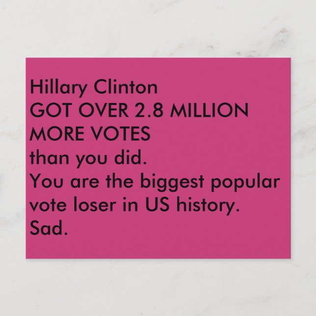 ides of trump sad postcard (Front)