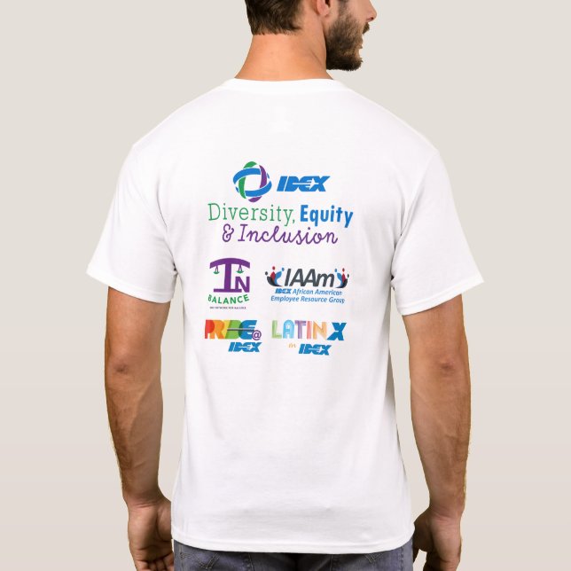 IDEX Health & Science Diversity T-shirt in White (Back)