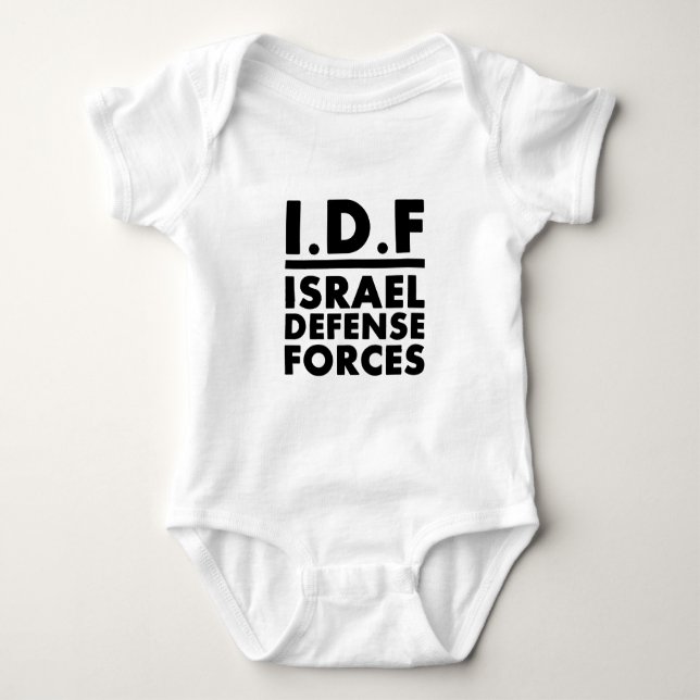 IDF Israel Defence Forces2 - FULL Baby Bodysuit (Front)