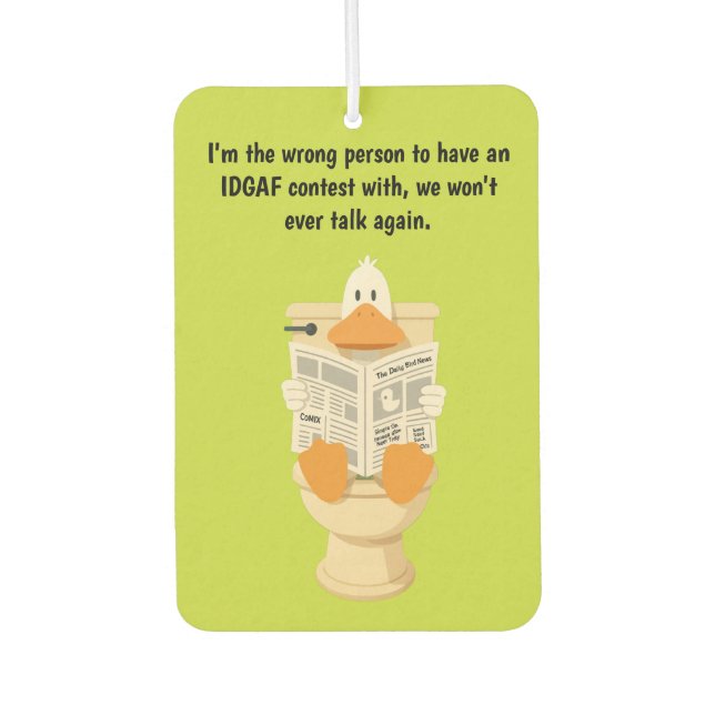 IDGAF  CAR AIR FRESHENER (Front)