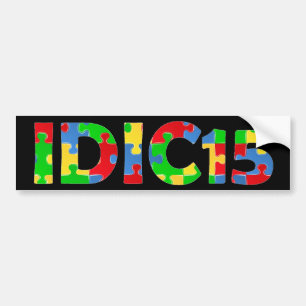 IDIC15 Puzzle Bumper Sticker
