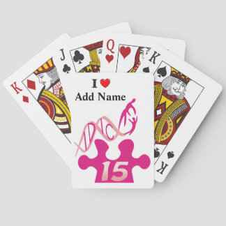 IDIC 15 Playing Cards Pink Puzzle Customise