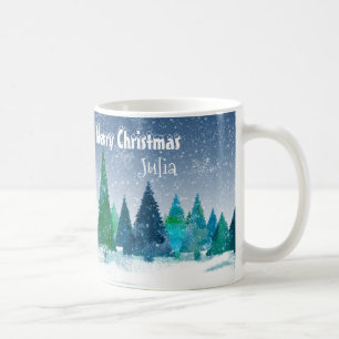 Idillyc Serene Whimsical Magical Snow  Landscape Coffee Mug