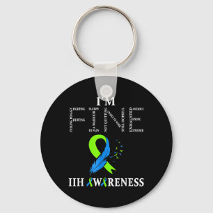 Idiopathic Intracranial Hypertension Awareness Iih Key Ring