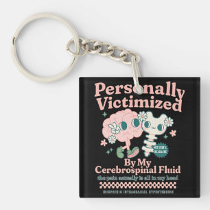 Idiopathic Intracranial Hypertension Awareness IIH Key Ring