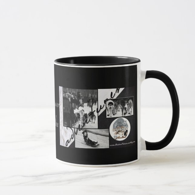 Iditarod Black & White Mug (Right)