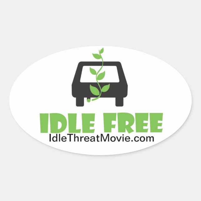 Idle Free Bumper Sticker (Front)