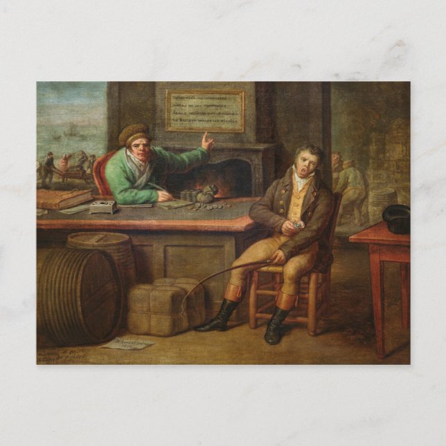Idleness, 1818 postcard (Front)