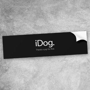 iDog-white.ai Bumper Sticker