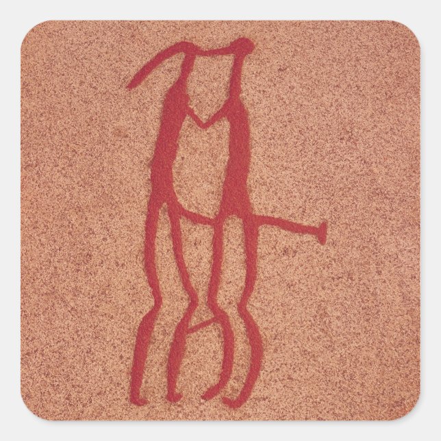 Idol couple square sticker (Front)