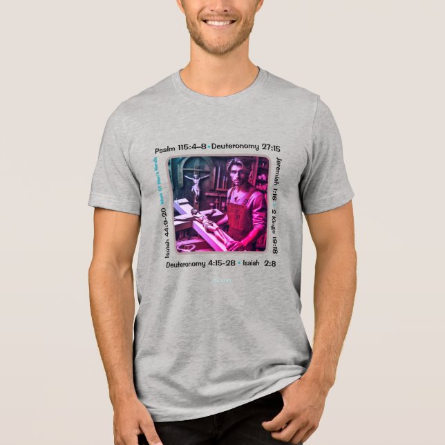 Idolatry 002b T-Shirt Tri-Blend Shirt (Front)