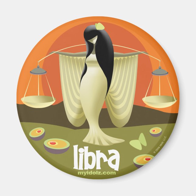 Idolz Libra Circle Magnet (Front)