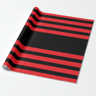 Idoma style Red and Black Wrapping Paper