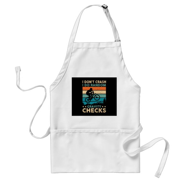 IDon't Crash I Do Random Gravity Checks Standard Apron (Front)