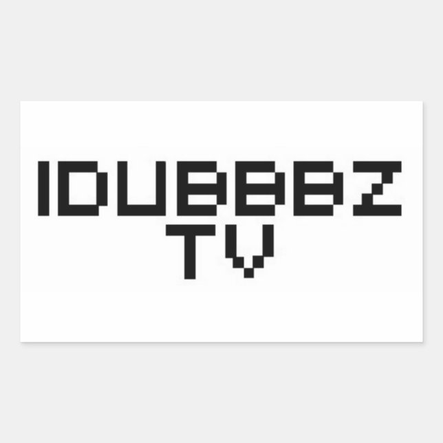iDubbbz TV Rectangular Sticker (Front)