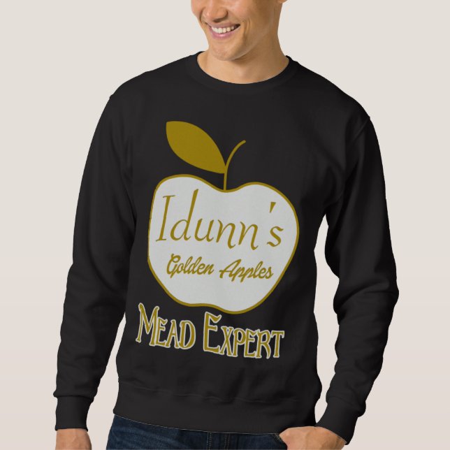Idunn s Golden Apples Mead Expert Asatruar Viking  Sweatshirt (Front)
