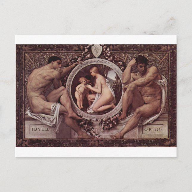 Idylle (Idylls) by Gustav Klimt Postcard (Front)