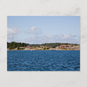 Idyllic coast landscape postcard