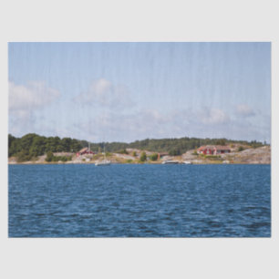 Idyllic coast landscape tissue paper