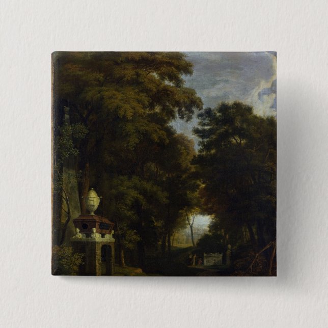 Idyllic Landscape 15 Cm Square Badge (Front)