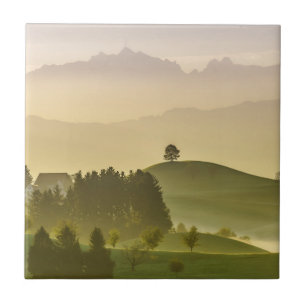 Idyllic Landscape   Switzerland, Säntis Ceramic Tile