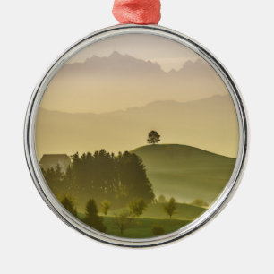 Idyllic Landscape Switzerland, Säntis Metal Ornament
