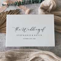 Idyllic Stylish Calligraphy Wedding