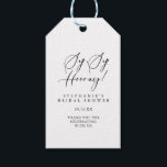 Idyllic Stylish Sip Sip Hooray Bridal Shower  Gift Tags<br><div class="desc">These idyllic stylish sip sip hooray bridal shower gift tags are perfect for a modern wedding shower. The simple and elegant design features classic and fancy script typography in black and white.</div>