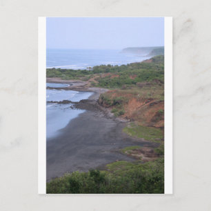 Idyllic tropical coast El Salvador Postcard
