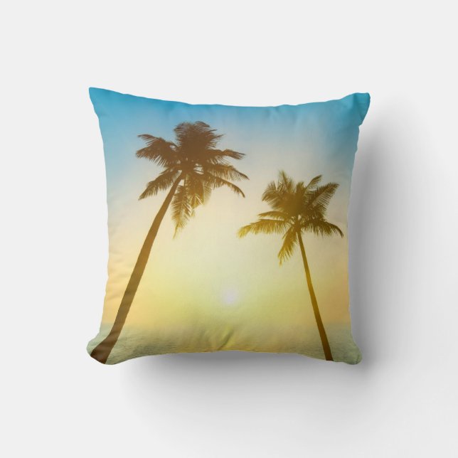 Idyllic Tropical Heaven Cushion (Front)