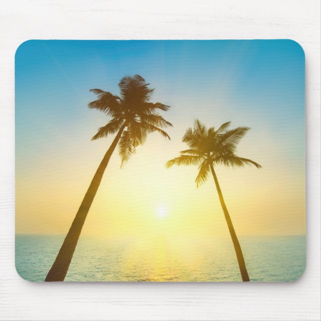 Idyllic Tropical Heaven Mouse Pad (Front)
