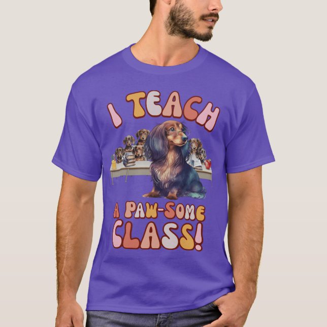 Ieach a PawSome Class family T-Shirt (Front)