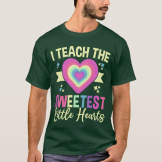 Ieachhe Sweetest Little Hearts Daycareeacher vinta T-Shirt