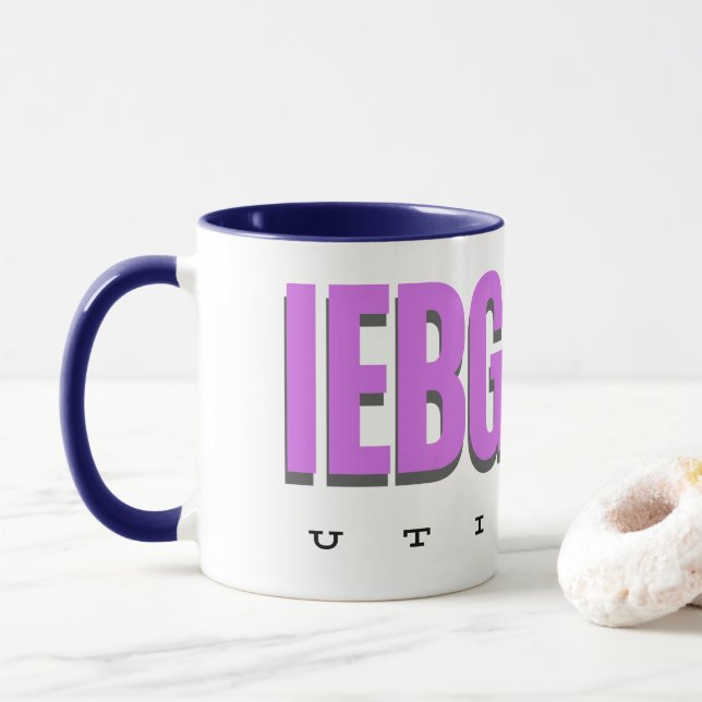 IEBGENER Utility in Mainframe Mug (With Donut)