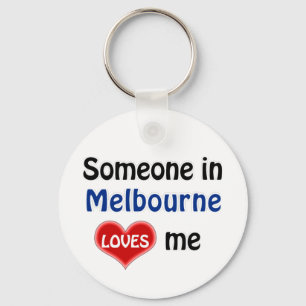 Iemand in Melbourne houdt van me Key Ring