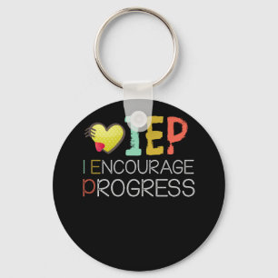 IEP I Encourage Progress Education Teacher Special Key Ring